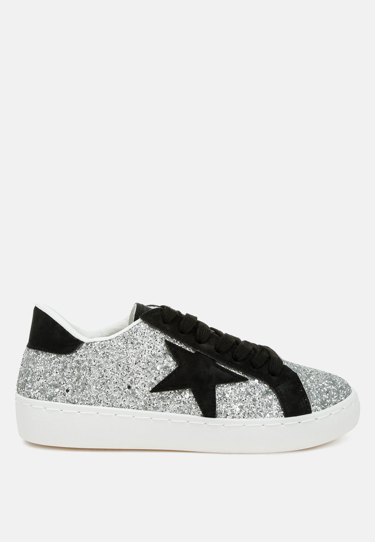 Buy Online Shopping Glitter Star Chunky Sneakers