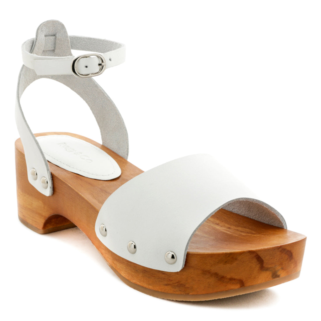 White clog heels new arrivals