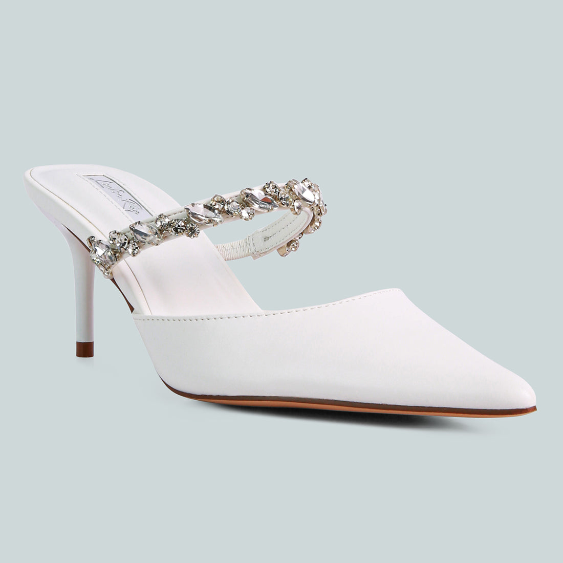 Diamante heeled mules new arrivals