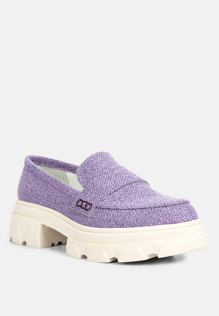 women chunky lug sole loafers#color_lilac