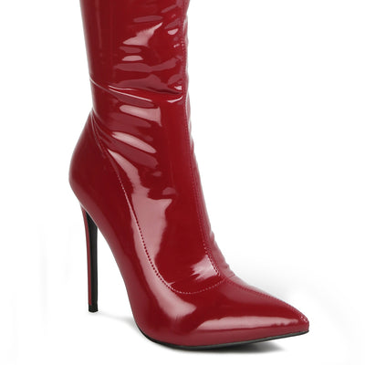 stiletto long boots#color_burgundy