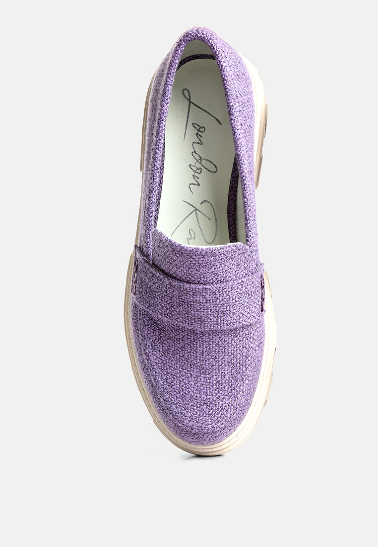 women chunky lug sole loafers#color_lilac