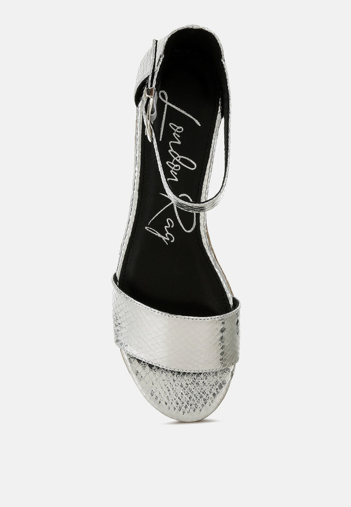 faux leather snake wedge espadrilles#color_silver