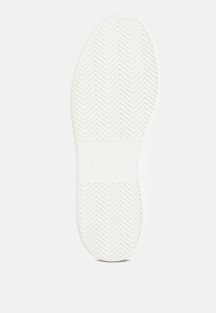 women glitter detail star applique sneakers#color_green