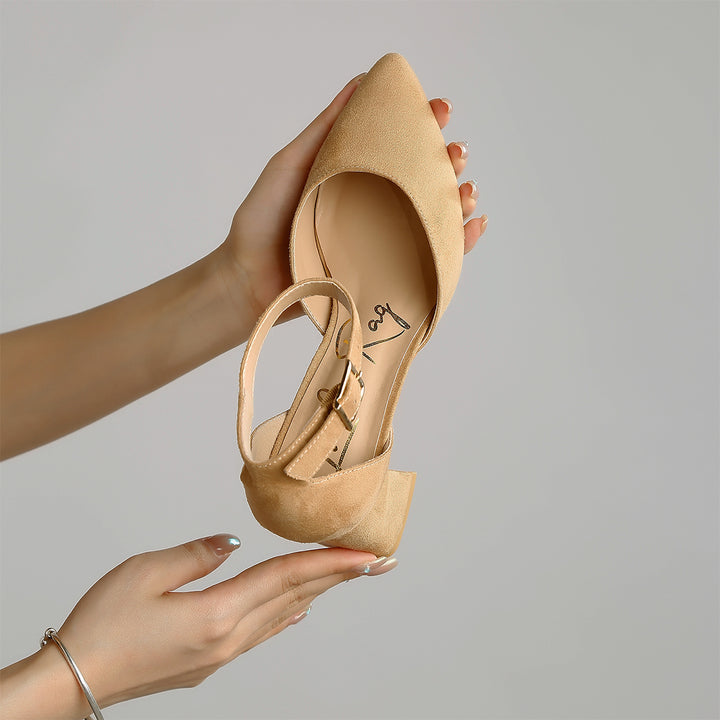 microfiber heel sandals#color_beige