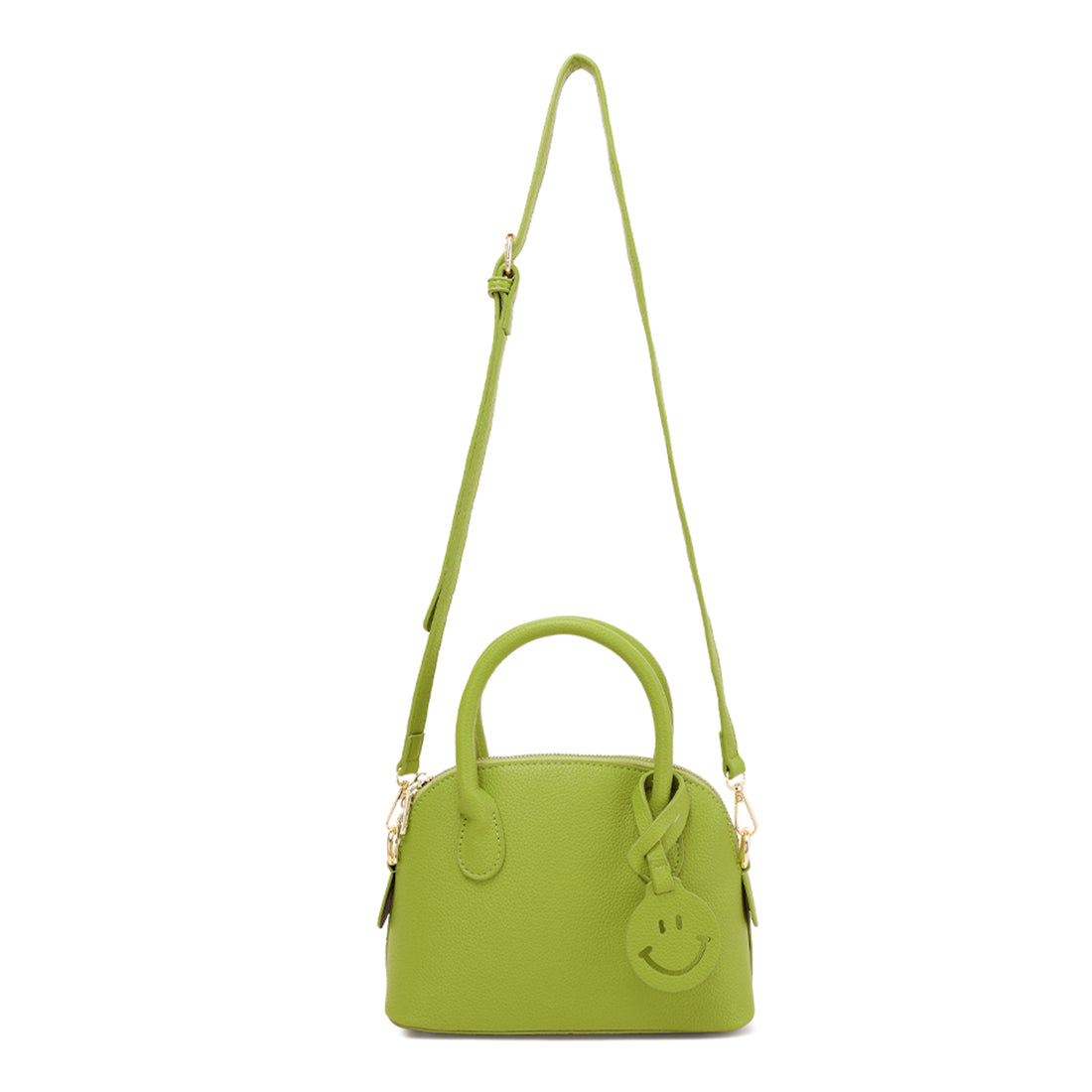 smiley bag tag shoulder bag#color_light-green