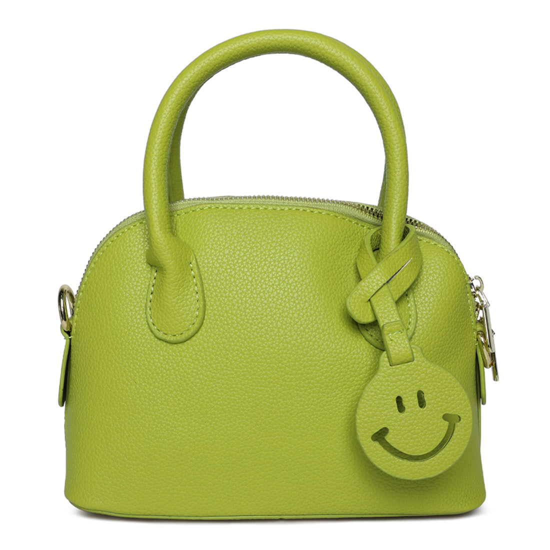 smiley bag tag shoulder bag#color_light-green