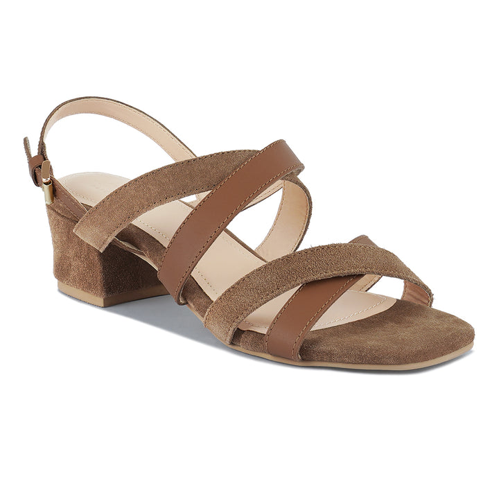 women mon lapin red high heeled block leather sandal#color_tan