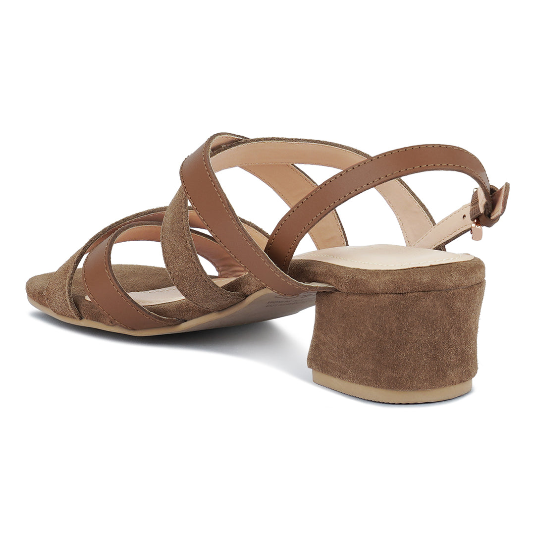 women mon lapin red high heeled block leather sandal#color_tan