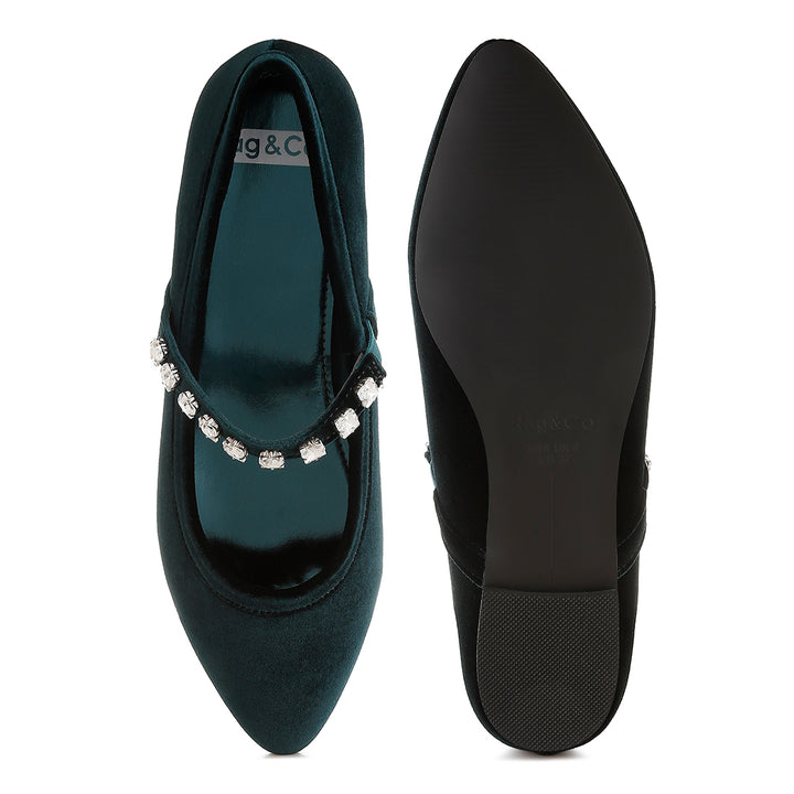 velvet mary jane ballerinas
#color_green