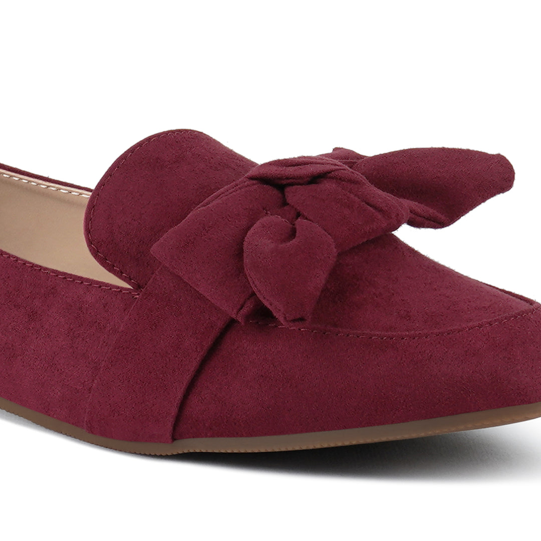 women pointed toe loafers#color_burgundy