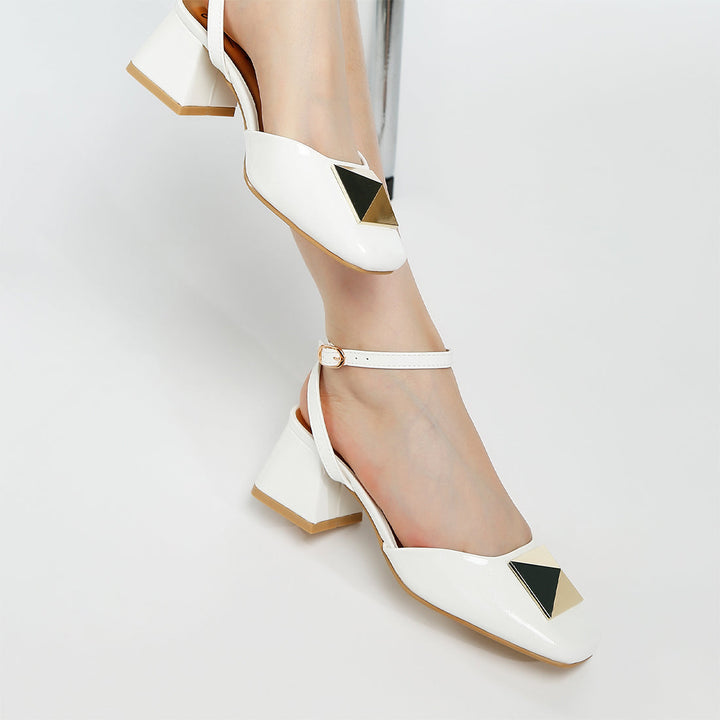 brooch detail ankle strap sandals#color_off-white