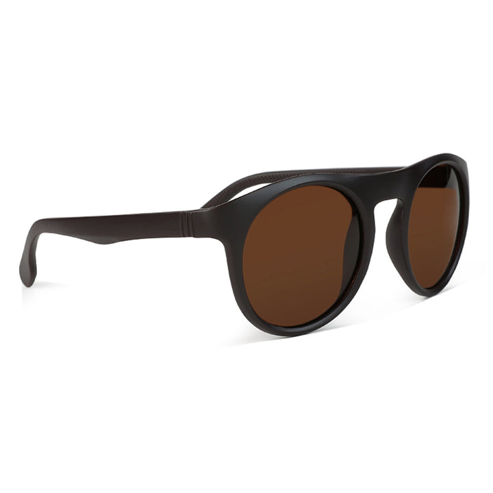 round flat sunglasses#color_brown