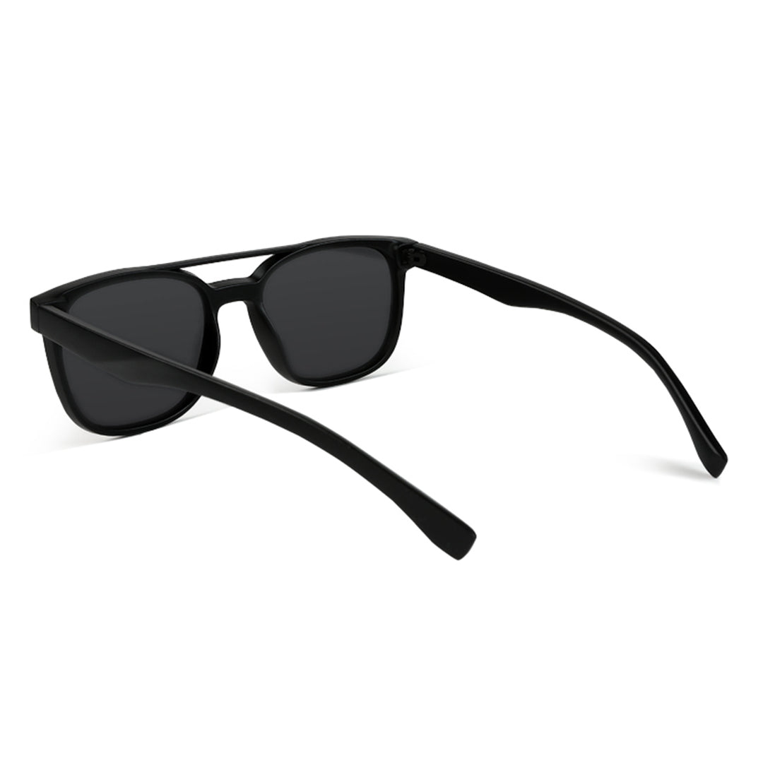 top bar detail wayfarer sunglasses#color_black-matte