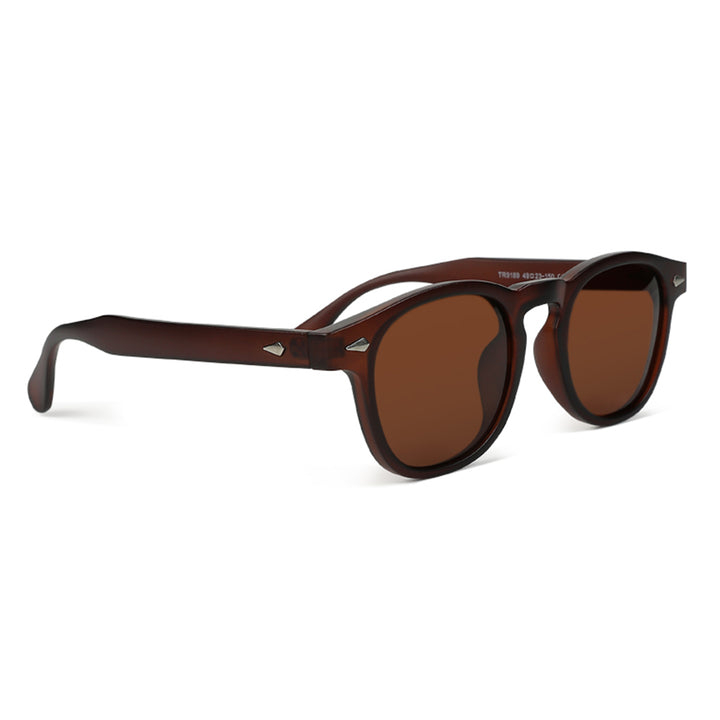 round tinted sunglasses#color_brown