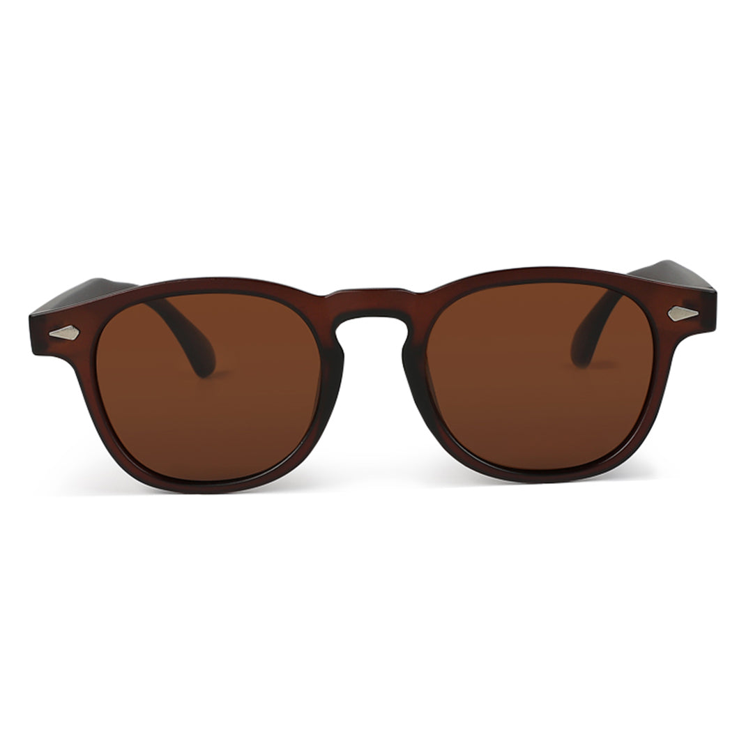 round tinted sunglasses#color_brown