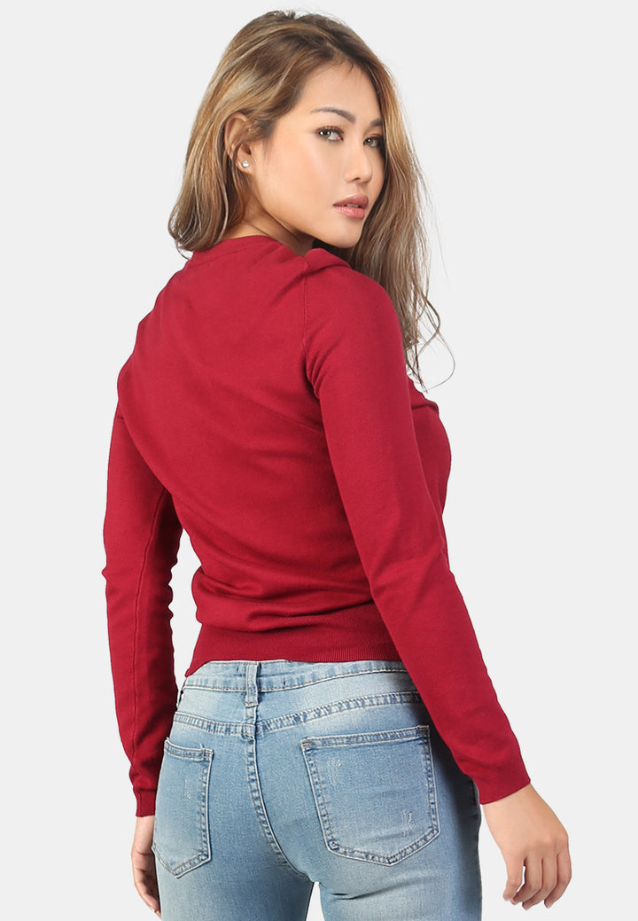 women light weight pullover sweater#color_burgundy