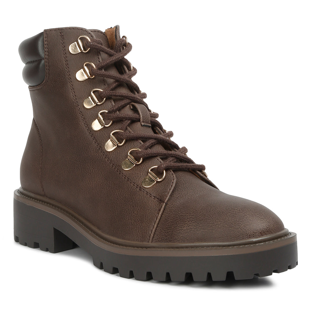 women smooth lace-up boots#color_chocolate