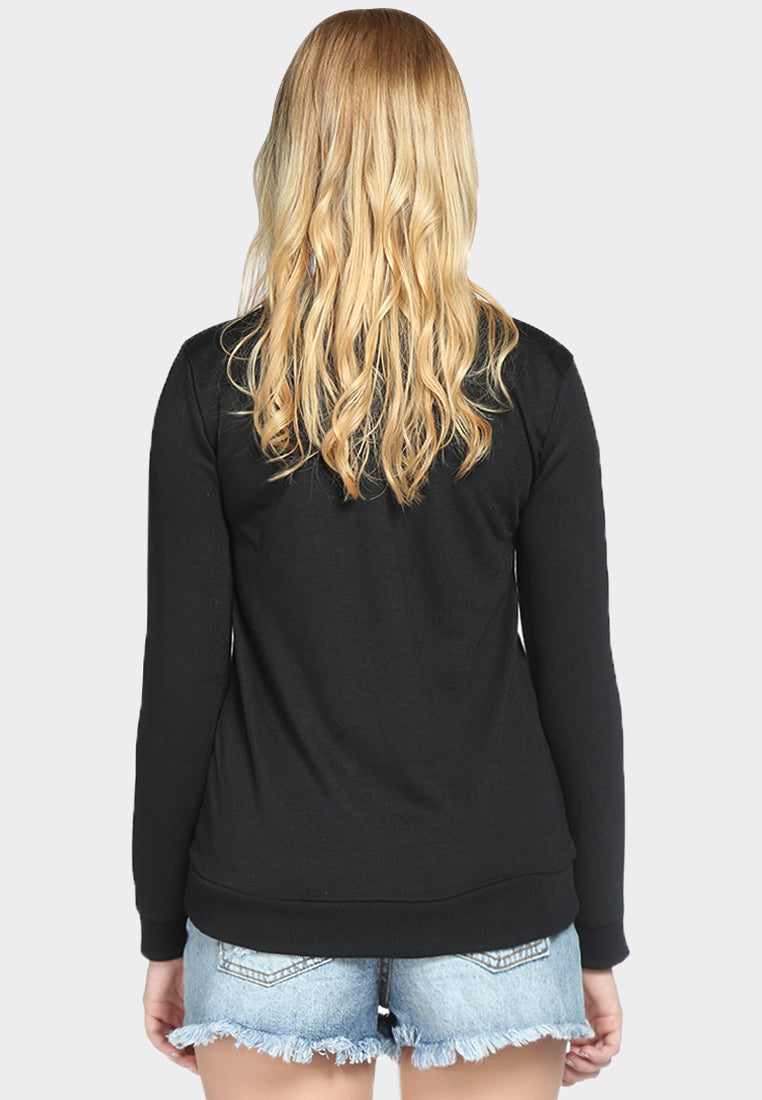 women peek-a boo top#color_black