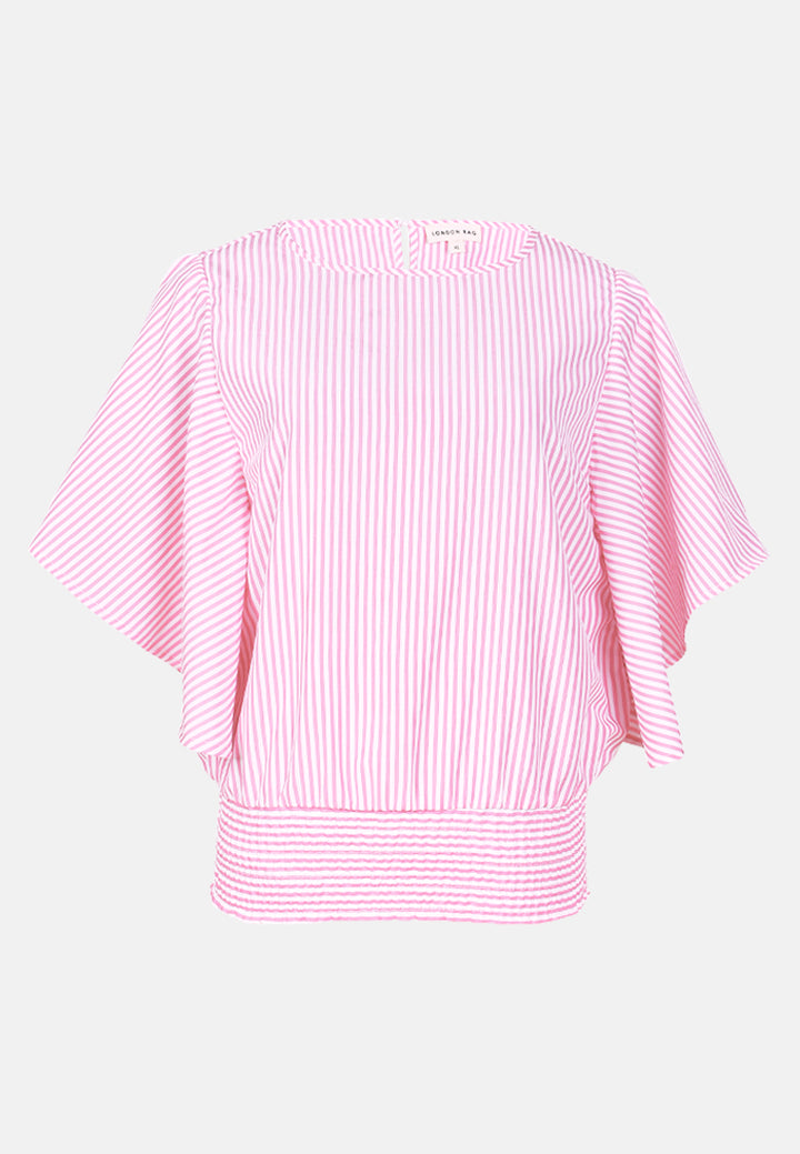 women floral print top#color_pink