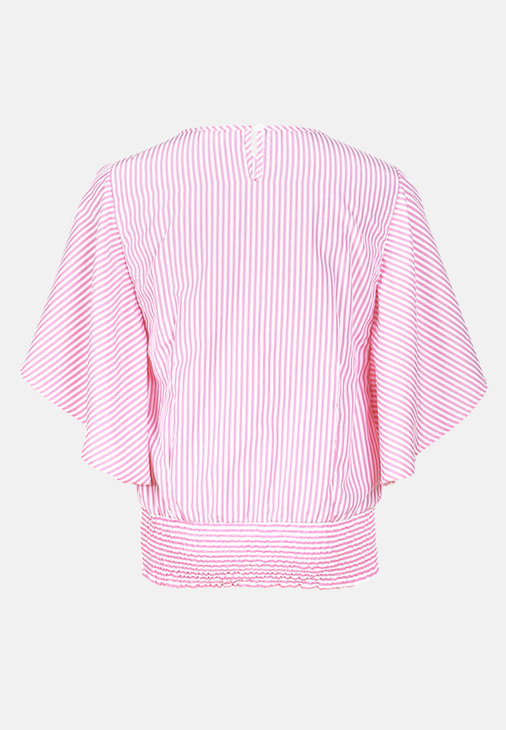 women floral print top#color_pink