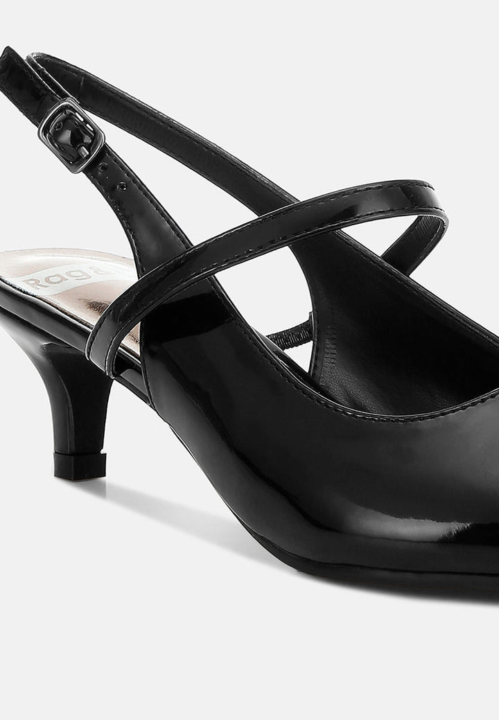 kitten heel slingback sandals by ruw#color_black
