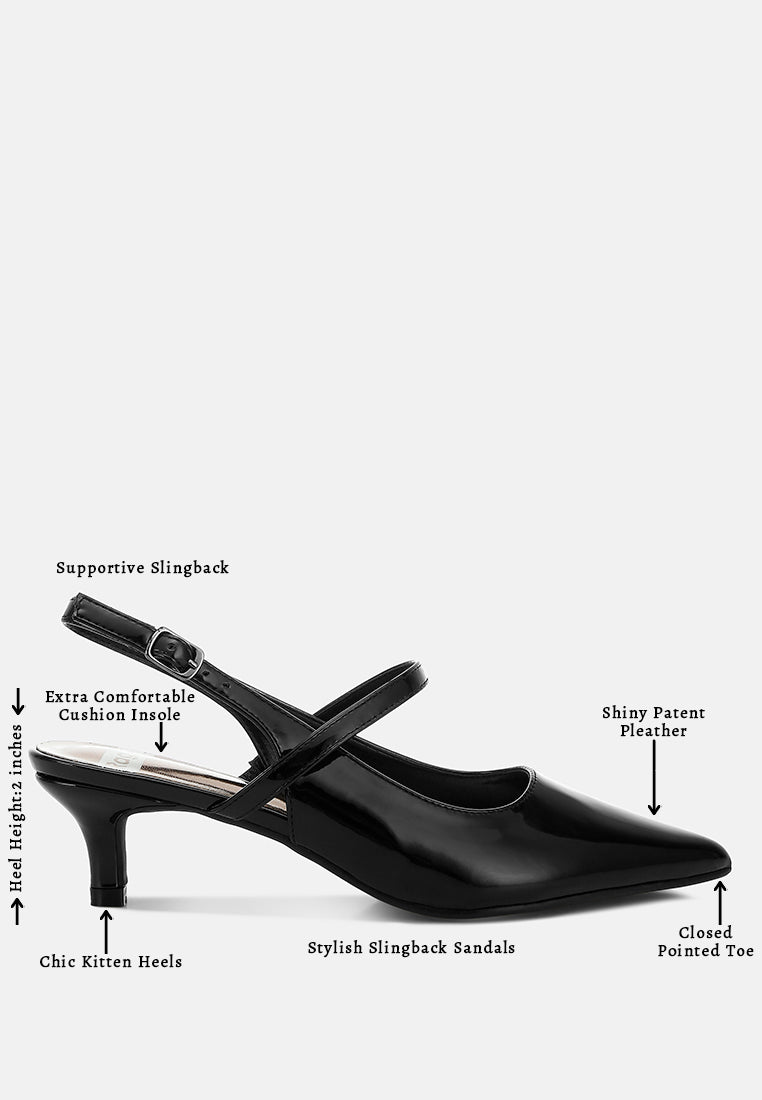 kitten heel slingback sandals by ruw#color_black