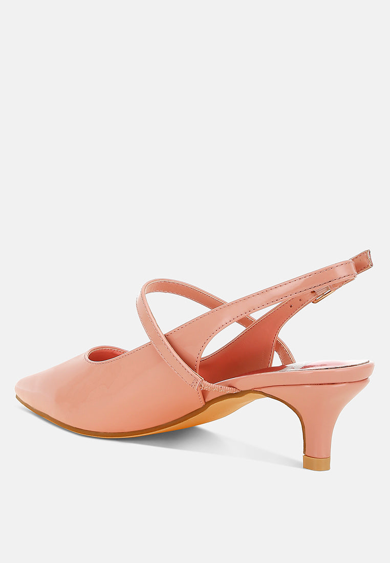 kitten heel slingback sandals by ruw#color_pink