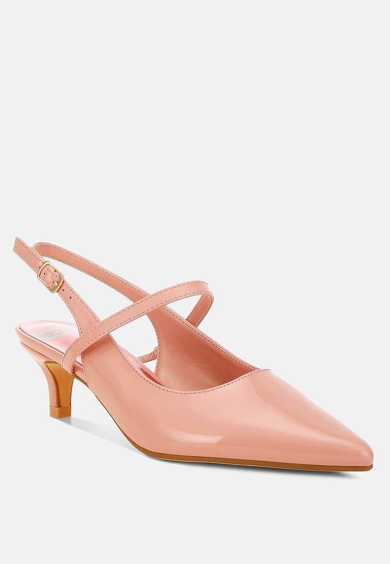 kitten heel slingback sandals by ruw#color_pink