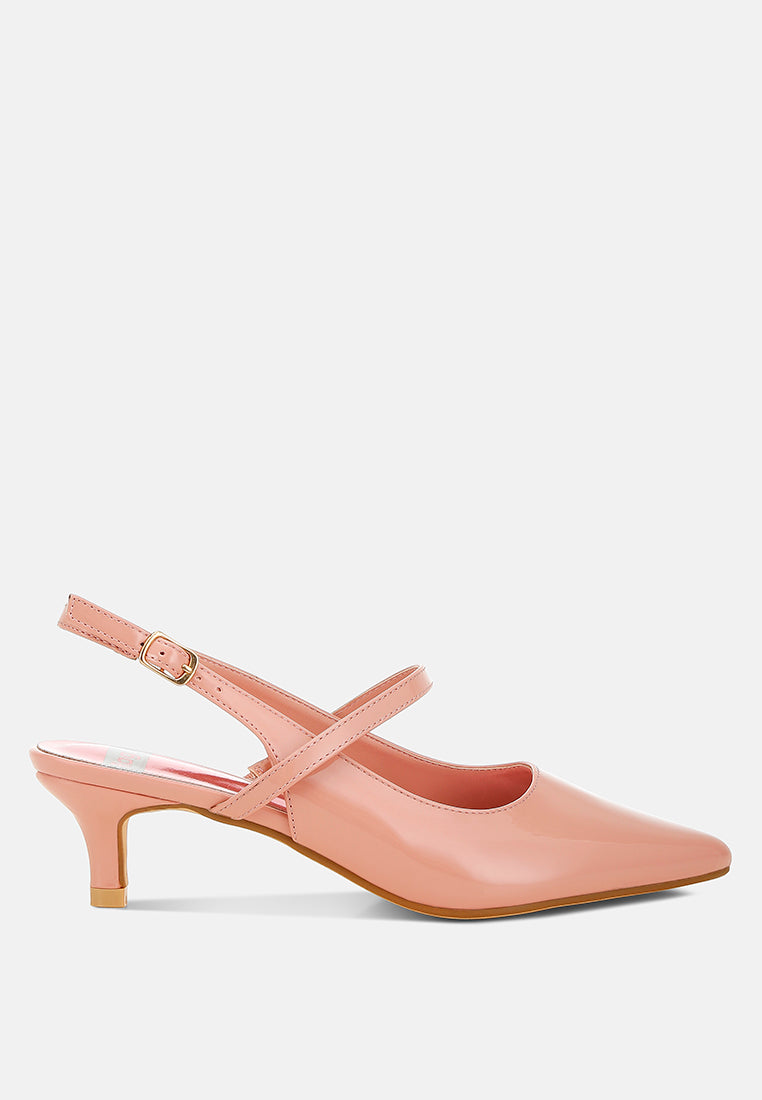 kitten heel slingback sandals by ruw#color_pink