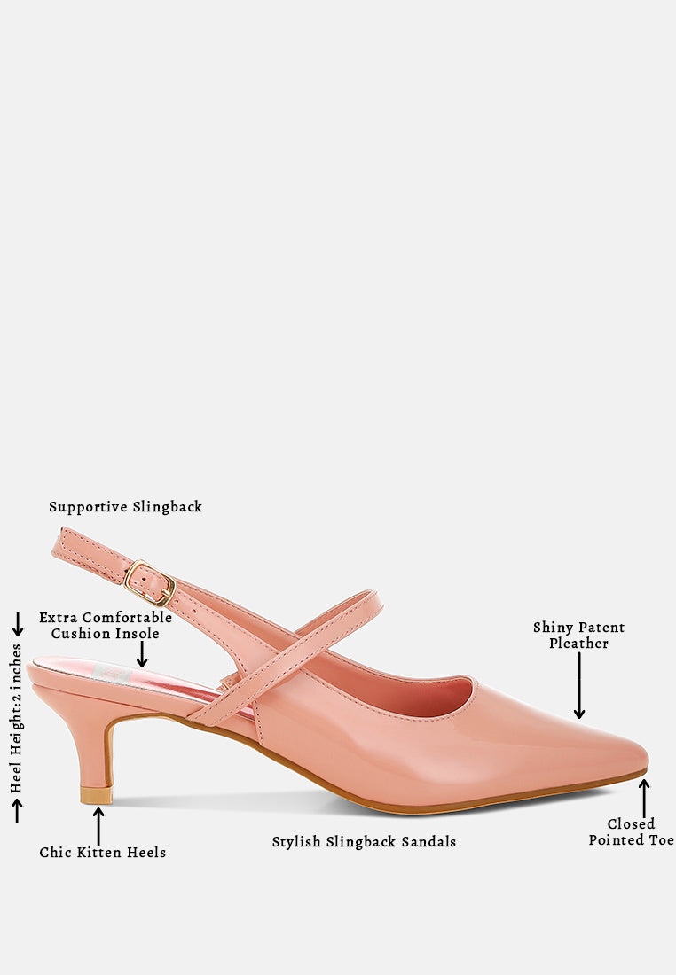 kitten heel slingback sandals by ruw#color_pink