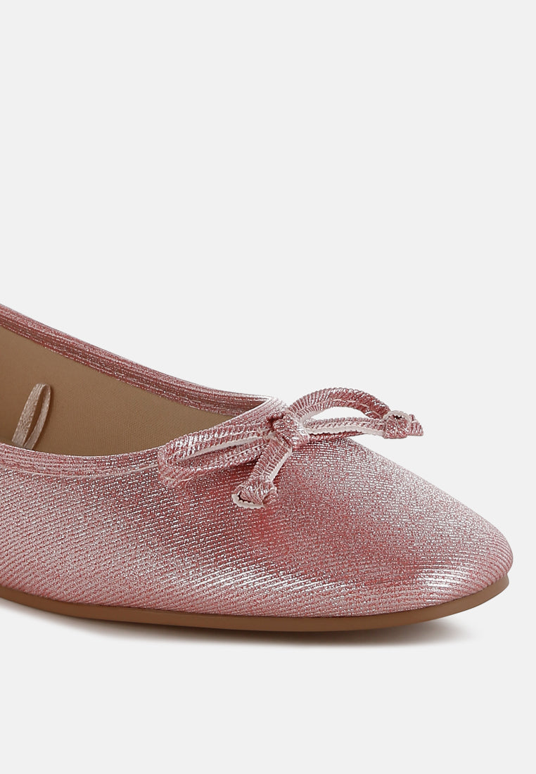 Women Metallic Ballet Flats