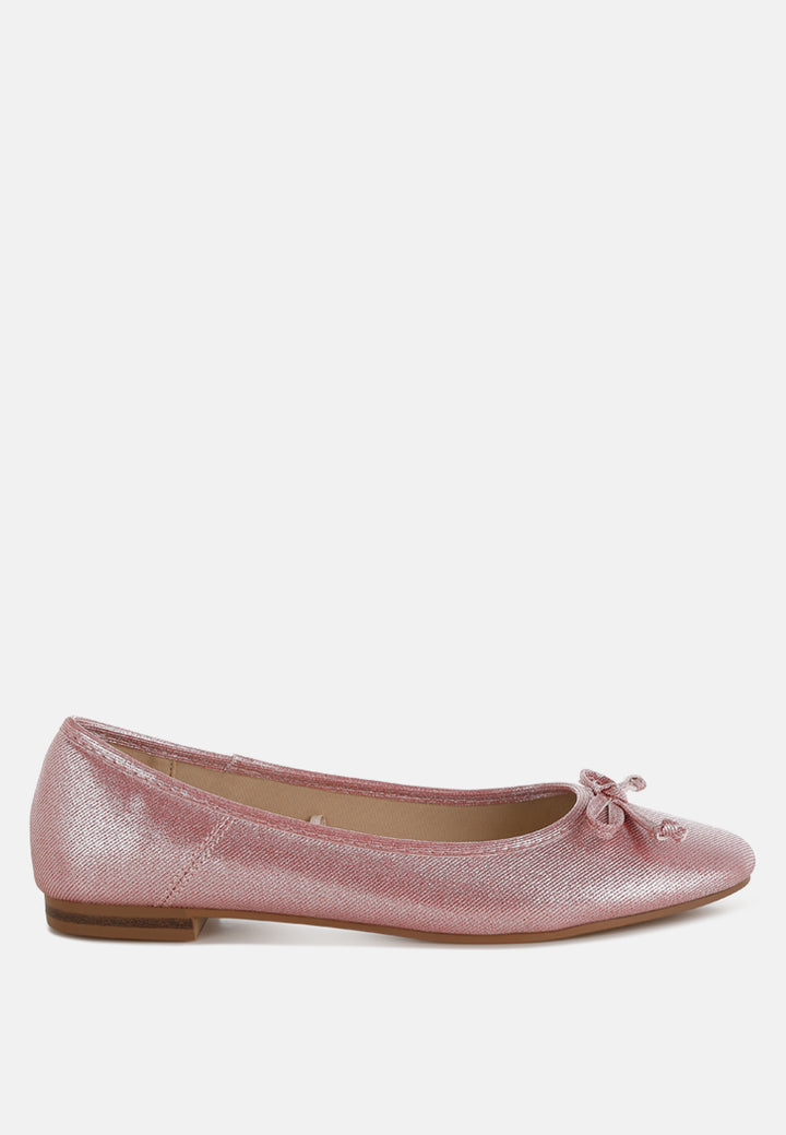 Women Metallic Ballet Flats