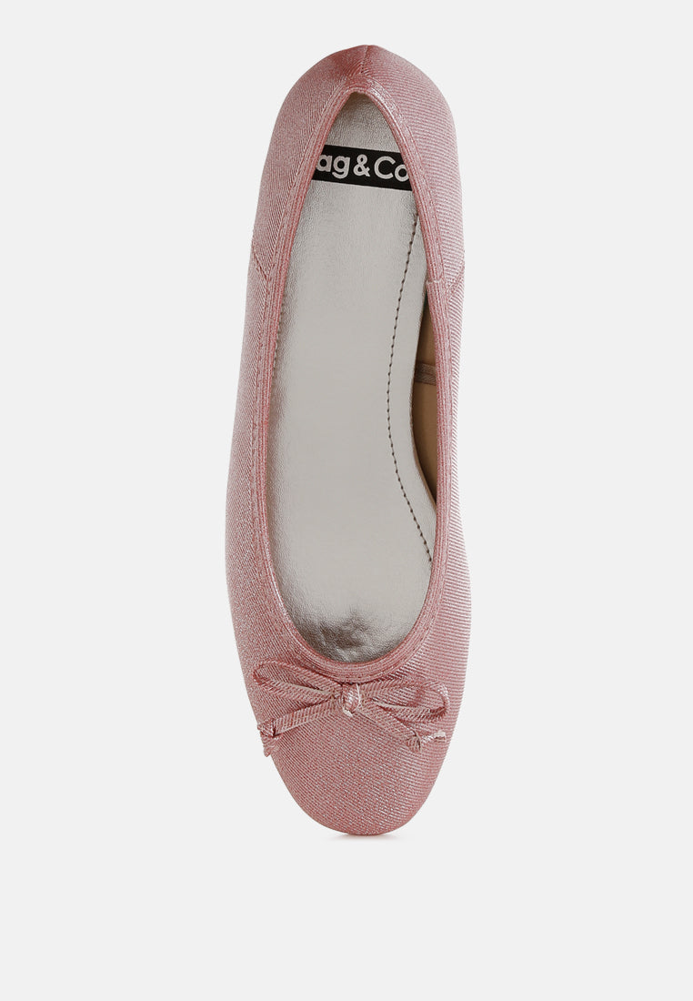 Women Metallic Ballet Flats
