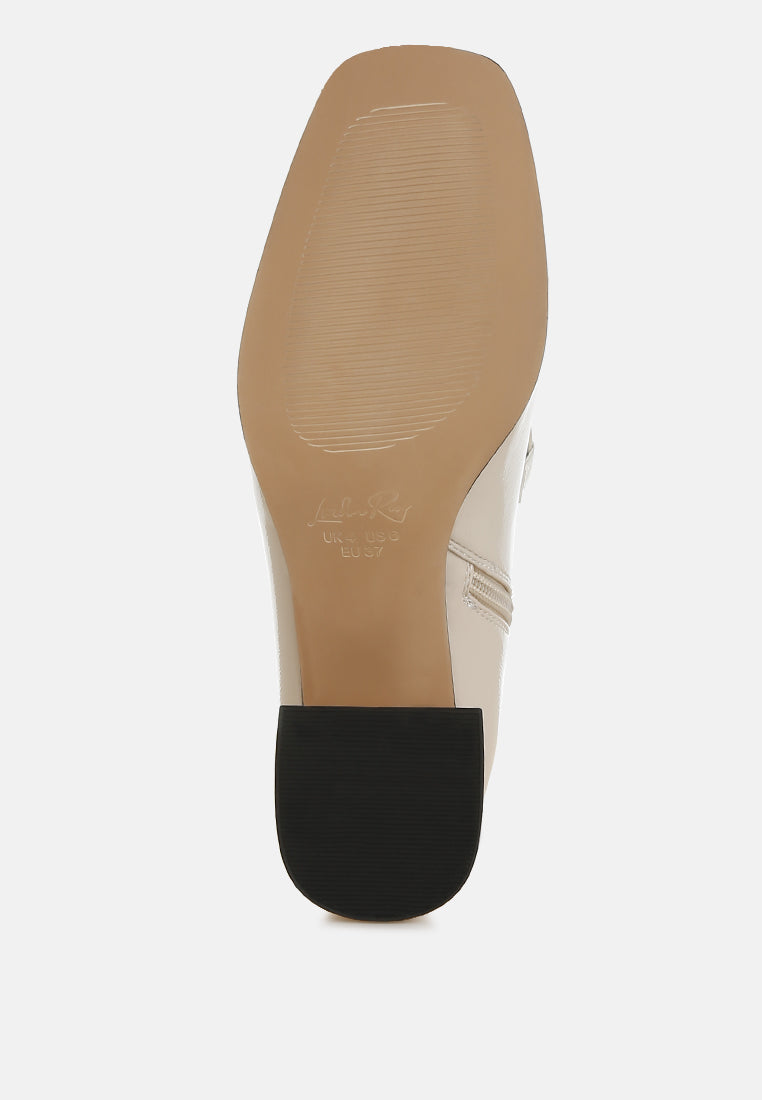 textured block heel ankle boots#colour_beige