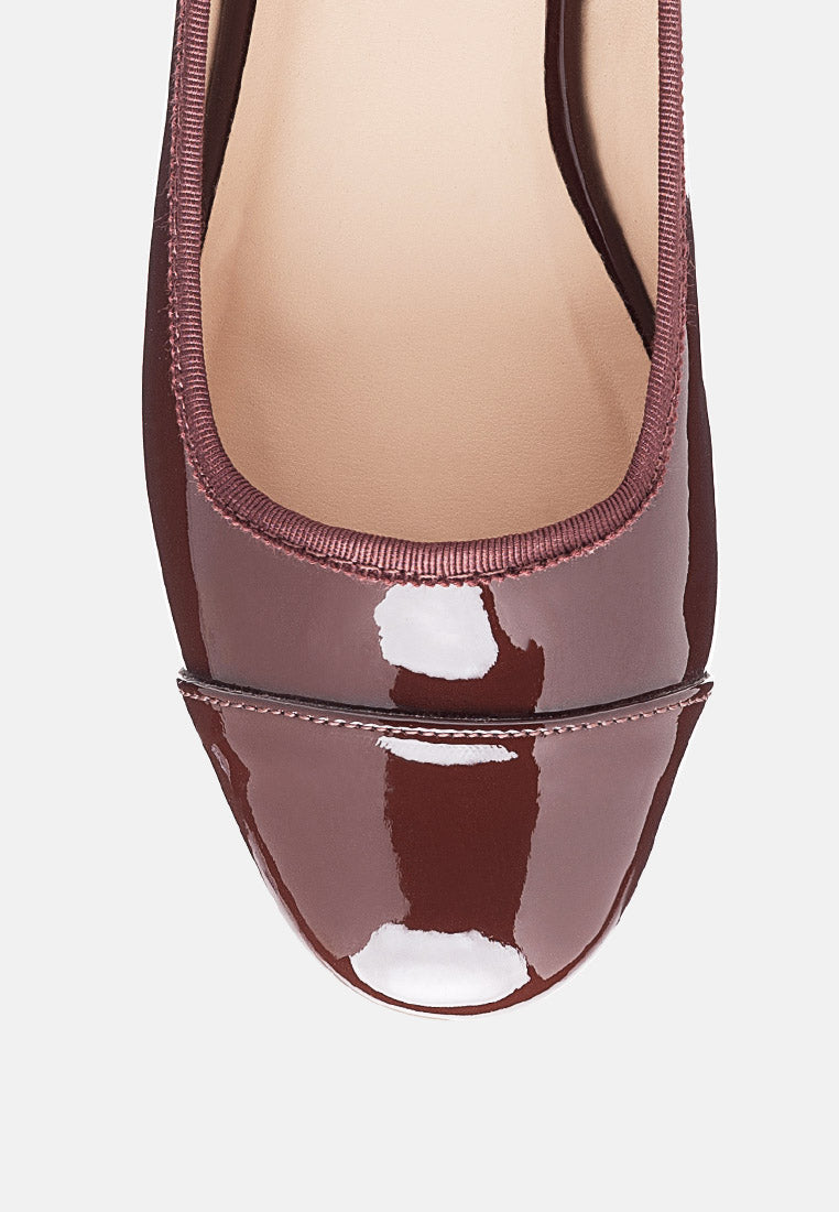 women almond toe ballerina flat shoes#color_coffee-brown