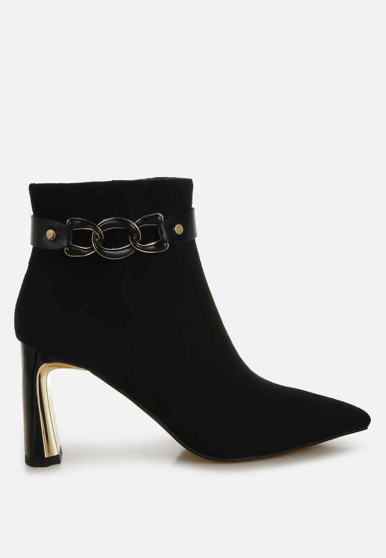 chain belt detail ankle boots#colour_black