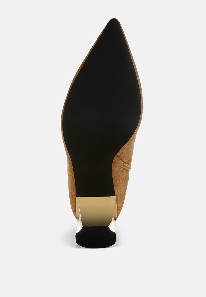 chain belt detail ankle boots#colour_beige