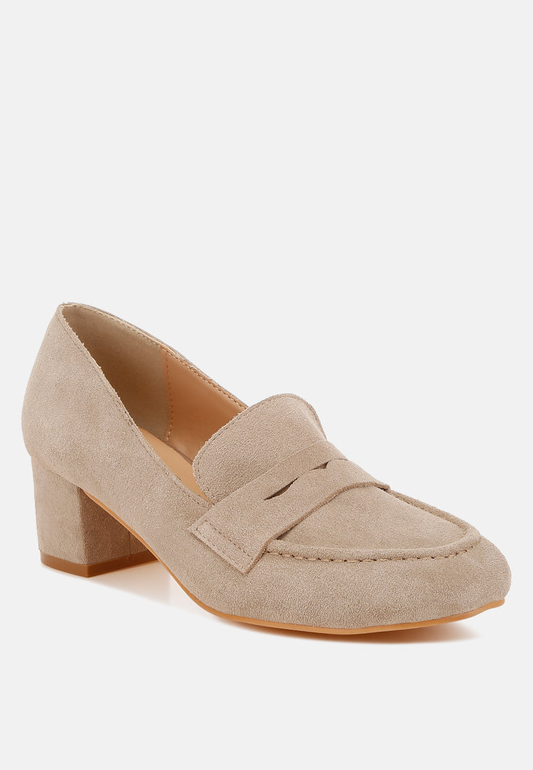 women block heel suede loafers#color_sand