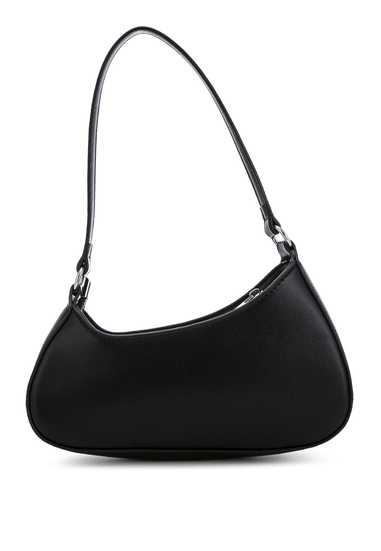 asymmetrical handbag#color_black