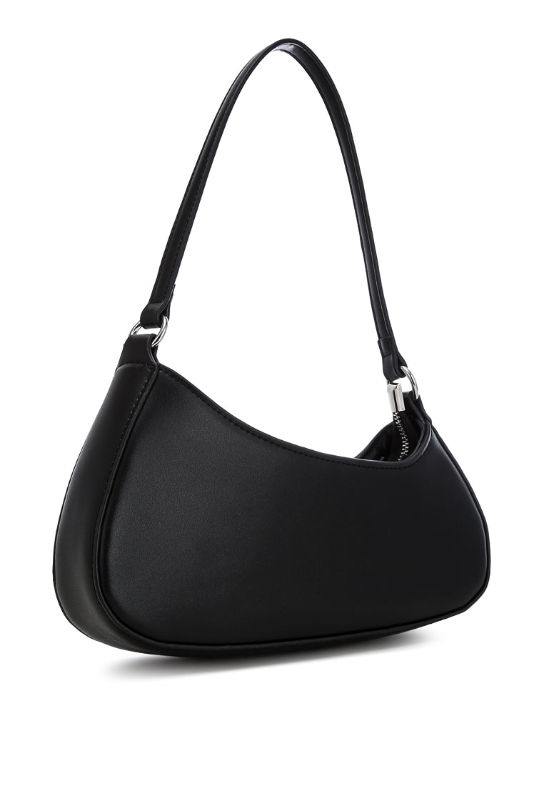 asymmetrical handbag#color_black