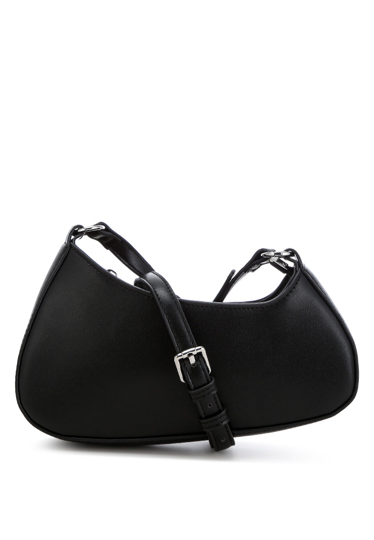 asymmetrical handbag#color_black