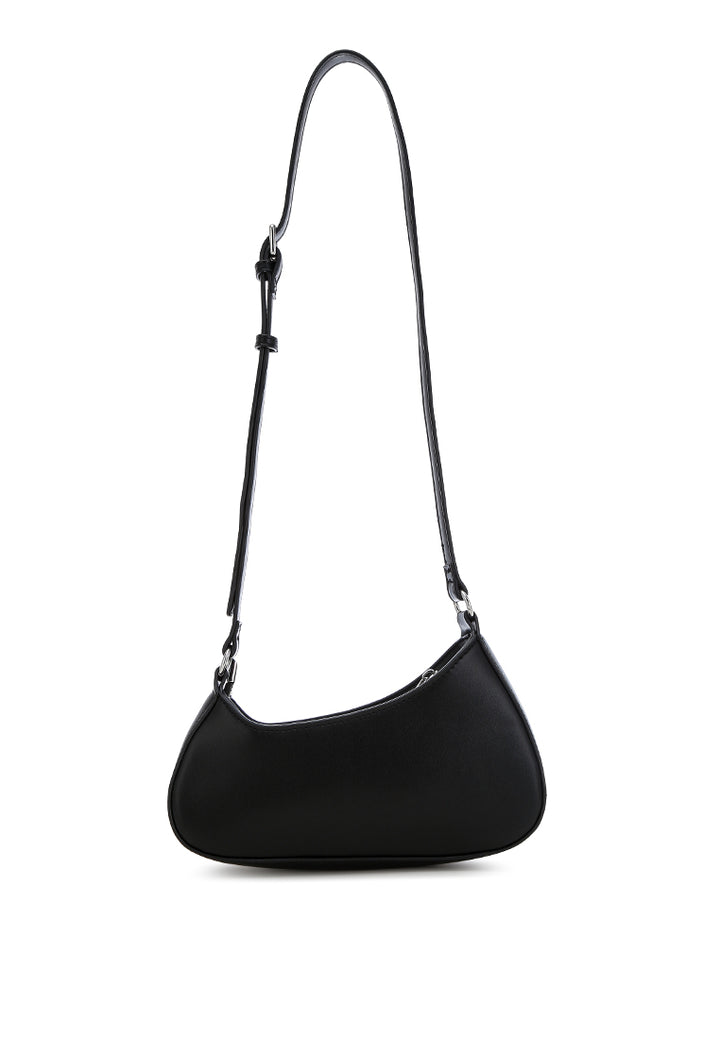 asymmetrical handbag#color_black