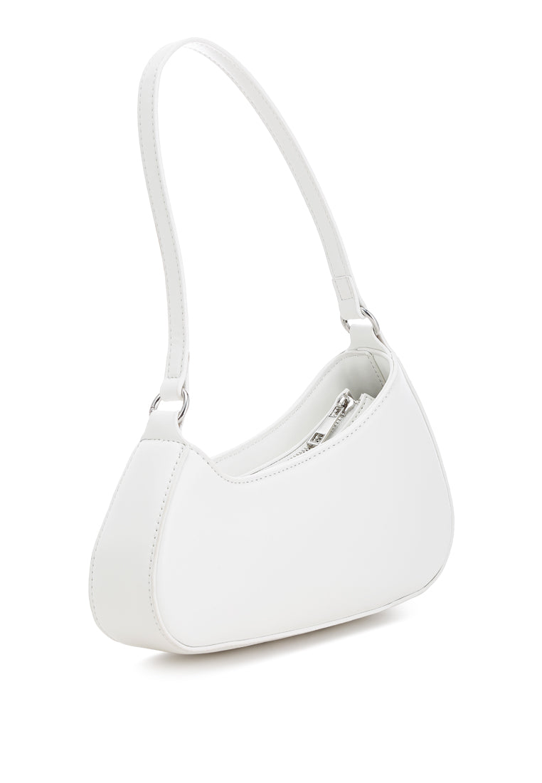 asymmetrical handbag#color_white