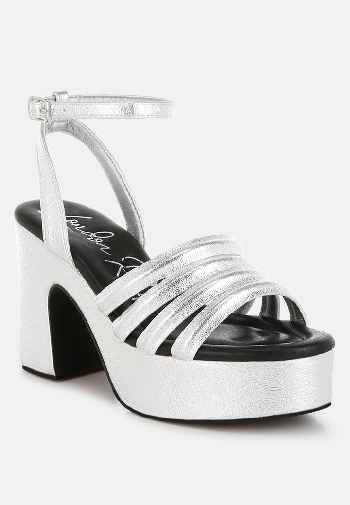 strappy high platform sandals
#color_silver