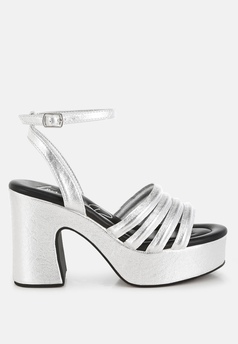 strappy high platform sandals
#color_silver