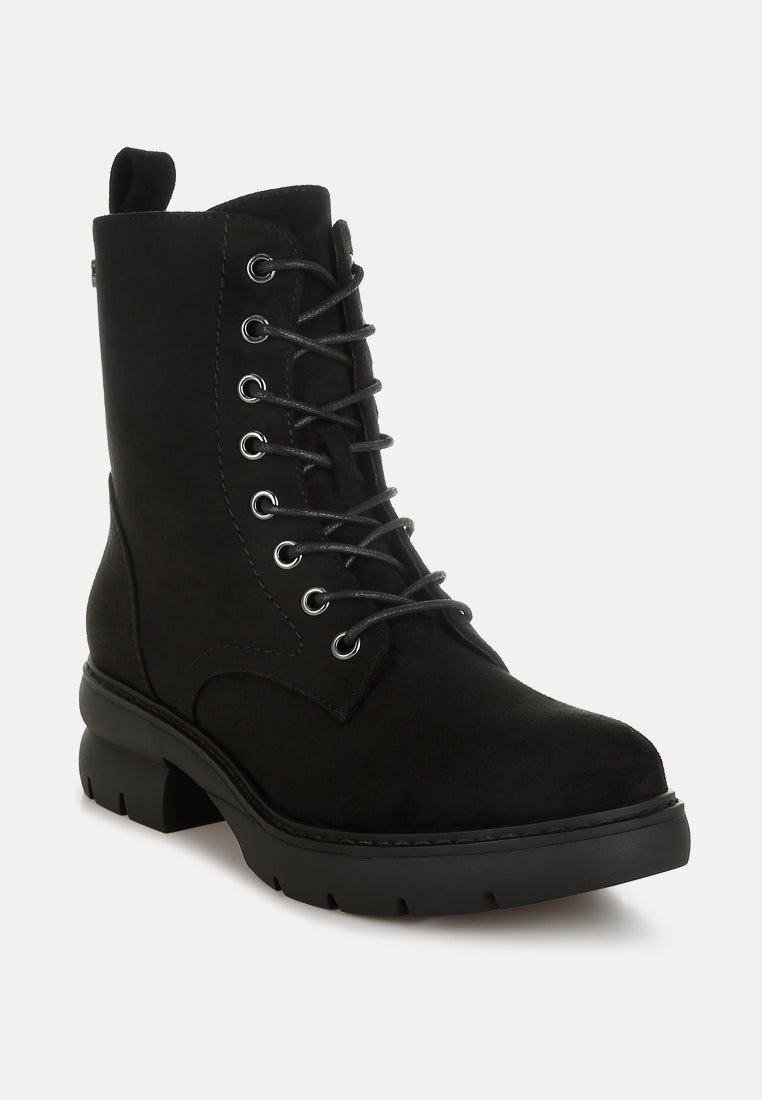 women lace up high ankle boots#color_black