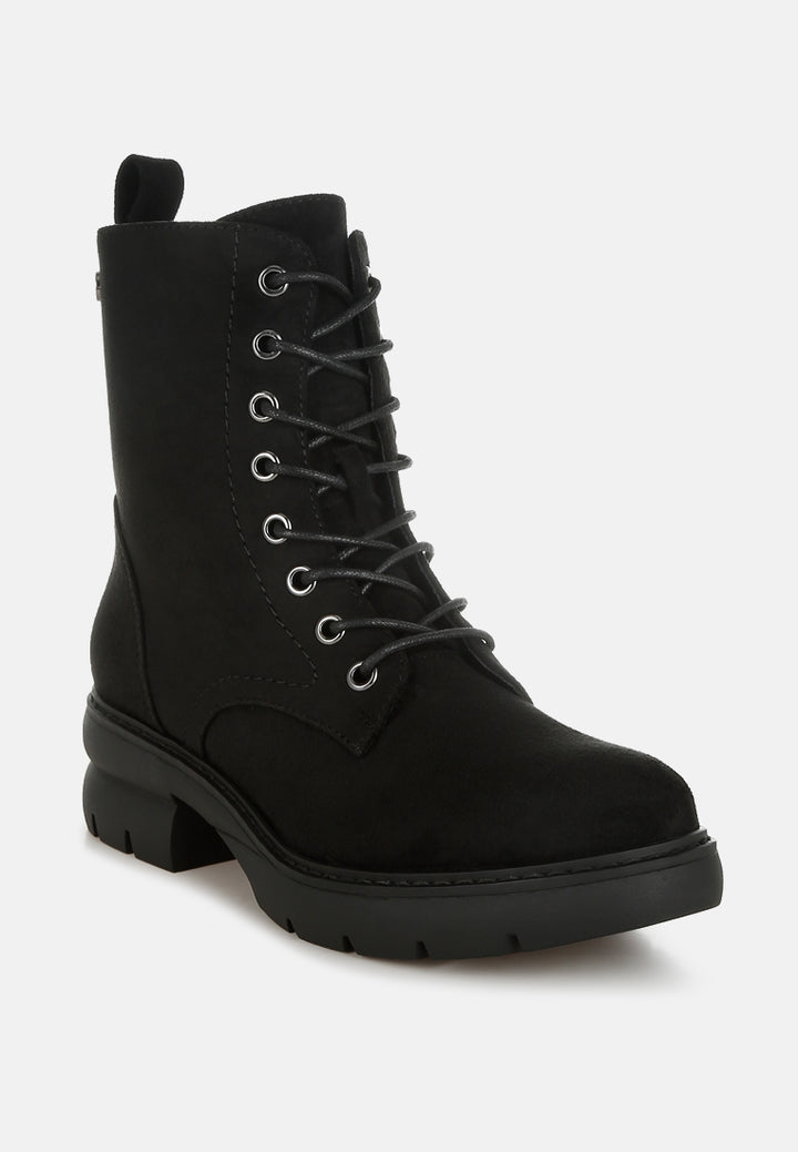 women lace up high ankle boots#color_black