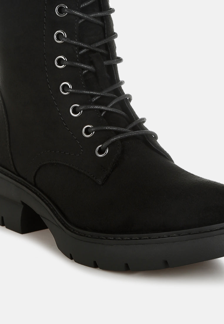 women lace up high ankle boots#color_black