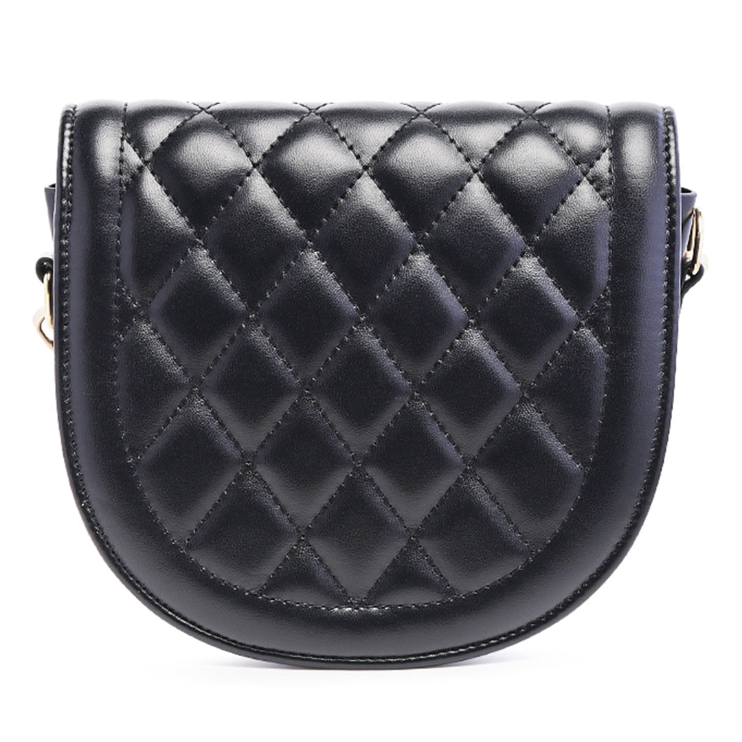 Black Quilted Sling Bag